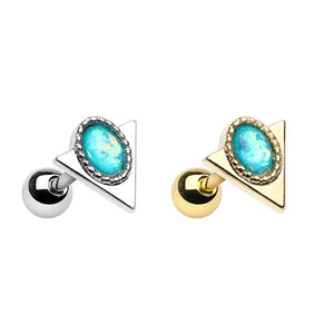 Golden & Silver Egyptian Pharaoh Cartilage Tragus Earring-WildKlass Jewelry