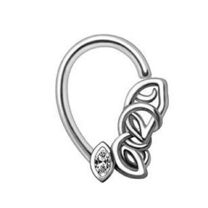 316L Stainless Steel Chained Teardrop Seamless Ring-WildKlass Jewelry