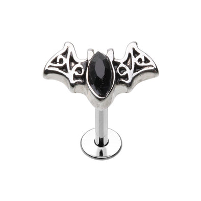 Bat Outta Hell Steel WildKlass Labret-WildKlass Jewelry