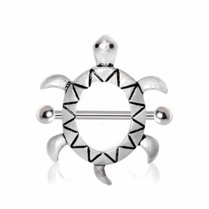 316L Surgical Steel Sea Turtle WildKlass Nipple Shield-WildKlass Jewelry