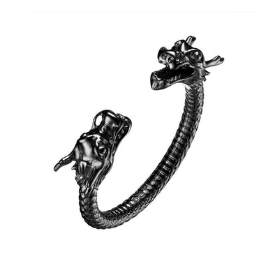WildKlass "Good Luck" Double Dragon Ring-WildKlass Jewelry
