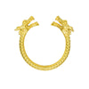 WildKlass "Good Luck" Double Dragon Ring-WildKlass Jewelry