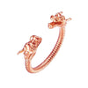 WildKlass "Good Luck" Double Dragon Ring-WildKlass Jewelry