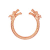 WildKlass "Good Luck" Double Dragon Ring-WildKlass Jewelry