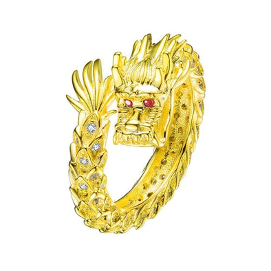WildKlass Dragon Ring - Gold Vermeil-WildKlass Jewelry