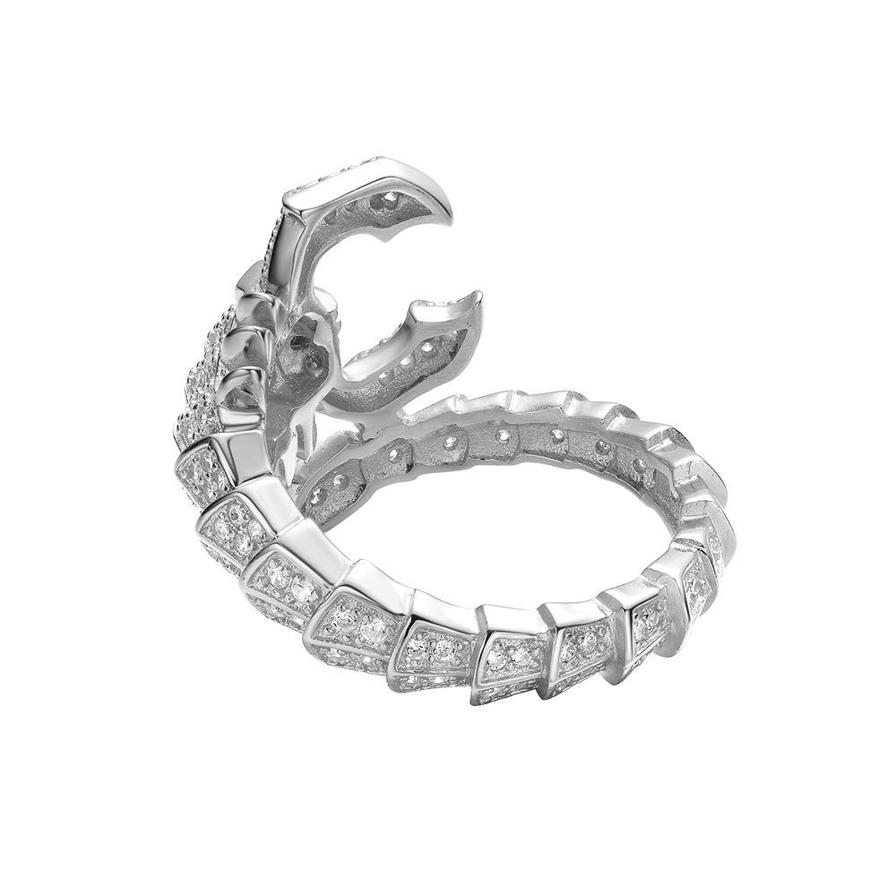 Sterling Silver Plated Scorpion Ring For Women – Fashion Statement Jewelry Size 7 Or 8