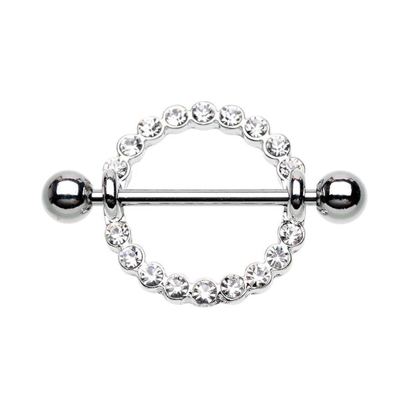 WildKlass Jewelry Circle of Life Nipple Shield Ring-WildKlass Jewelry