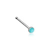 Turquoise Stone Nose Stud Ring-WildKlass Jewelry