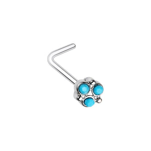 WILDKLASS Crop Circles L-Shape Nose Ring-WildKlass Jewelry