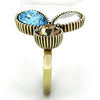 TK1496 IP Gold(Ion Plating) Stainless Steel Ring with Top Grade Crystal in Multi Color-WildKlass Jewelry