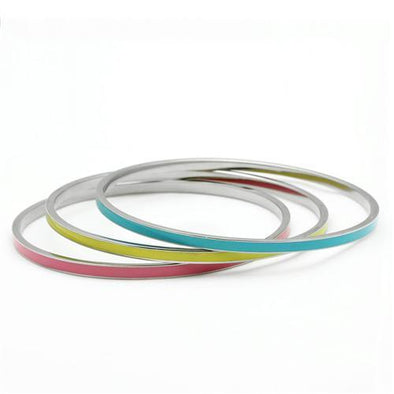 TK241 High polished (no plating) Stainless Steel Bangle-WildKlass Jewelry