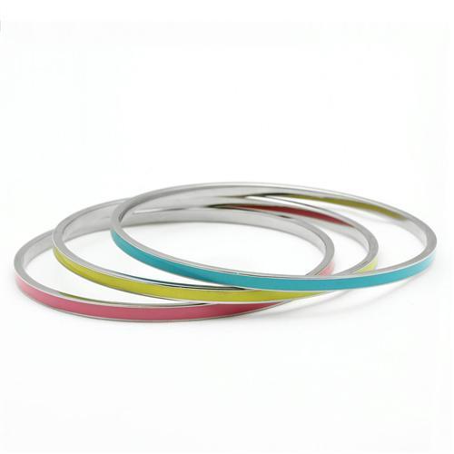 TK241 High polished (no plating) Stainless Steel Bangle-WildKlass Jewelry
