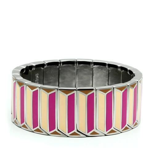 TK299 High polished (no plating) Stainless Steel Bracelet-WildKlass Jewelry