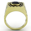 TK763 IP Gold(Ion Plating) Stainless Steel Ring with Synthetic in Montana-WildKlass Jewelry