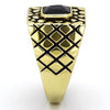 TK763 IP Gold(Ion Plating) Stainless Steel Ring with Synthetic in Montana-WildKlass Jewelry