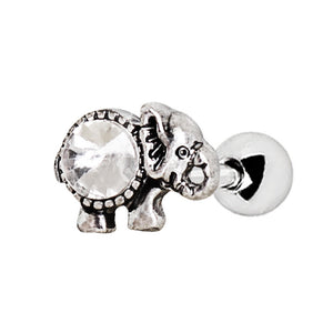 316L Surgical Steel Elephant WildKlass Cartilage Earring-WildKlass Jewelry