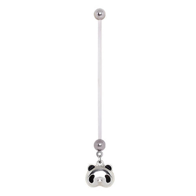 PTFE Cute Panda Bear WildKlass Pregnancy Navel Ring-WildKlass Jewelry