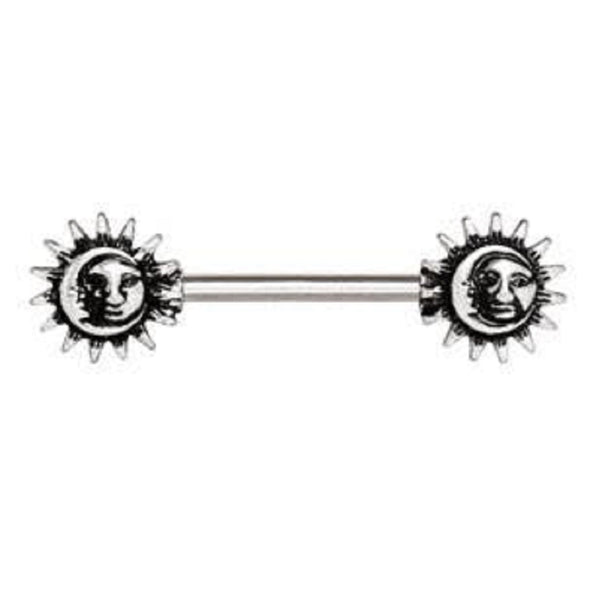 316L Stainless Steel Vintage Sun and Moon WildKlass-WildKlass Jewelry